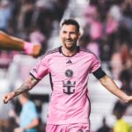 Messi comemora gol pelo Inter Miami