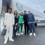 Trio do Palmeiras viajou no avião de Leila Pereira