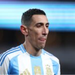 Ángel Di María em amistoso entre Argentina e El Salvador (Foto: Charly Triballeau/AFP)