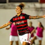 Cristiane marcou três vezes na vitória do Flamengo sobre o Atlético-MG (Foto: Ale Torres/Staff Images/CBF)