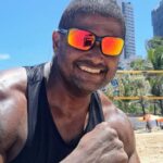 Jogador de vôlei de praia Fabiano Melo no Recife em 2023