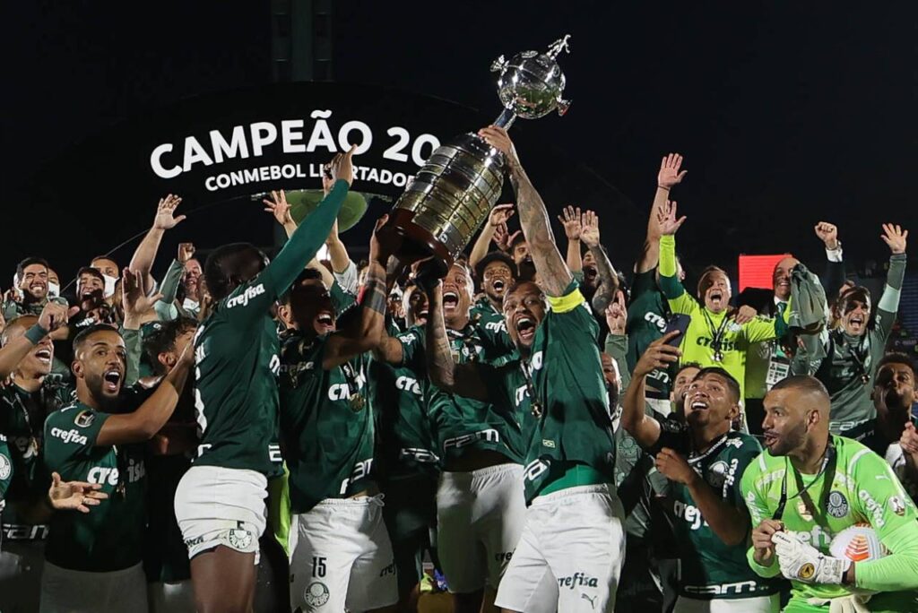 O Palmeiras vai em busca do tetracampeonato da Libertadores da América. Foto: Cesar Greco/Palmeiras