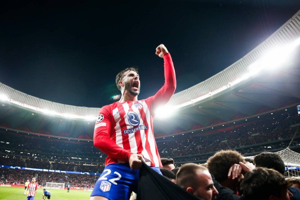 O Atlético de Madrid foi o último classificado para às quartas de final da Champions. Foto: Reprodução/ X