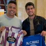 Ronaldo, gestor do Cruzeiro, trocou presentes com o tenista Carlos Alcaraz (Foto: Reprodução)