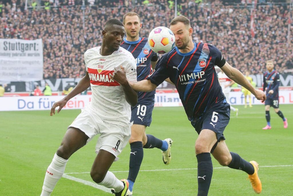 Stuttgart e Heidenheim ficaram no empate pelo Campeonato Alemão (Foto: Reprodução)