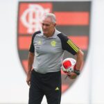 Tite em treino do Flamengo