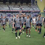 Jogadores do Atlético-MG comemoram no Mineirão