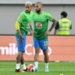 Neymar e Daniel Alves pela Seleção Brasileira