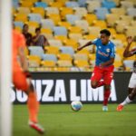 Lance do jogo Fluminense x Red Bull Bragantino no Brasileirão 2024