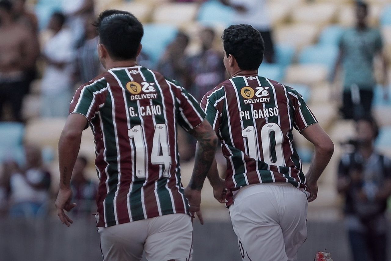 Germán Cano e Paulo Henrique Ganso no jogo Fluminense x Vasco da Gama no Brasileirão 2024