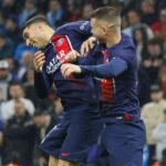 Jogadores do PSG comemorando vitória sobre o Olympique de Marselha em 2024