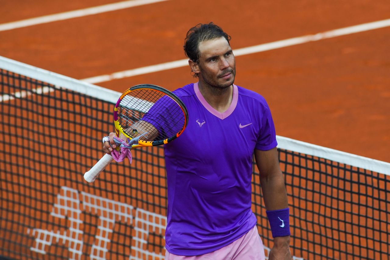 Tenista Rafael Nadal em jogo do ATP 500 de Barcelona em 2022