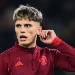 Alejandro Garnacho, atacante do Manchester United (Foto: Peter Powell/AFP)