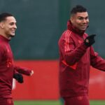 Brasileiros Antony e Casemiro devem deixar o Manchester United (Foto: Darren Staples/AFP)