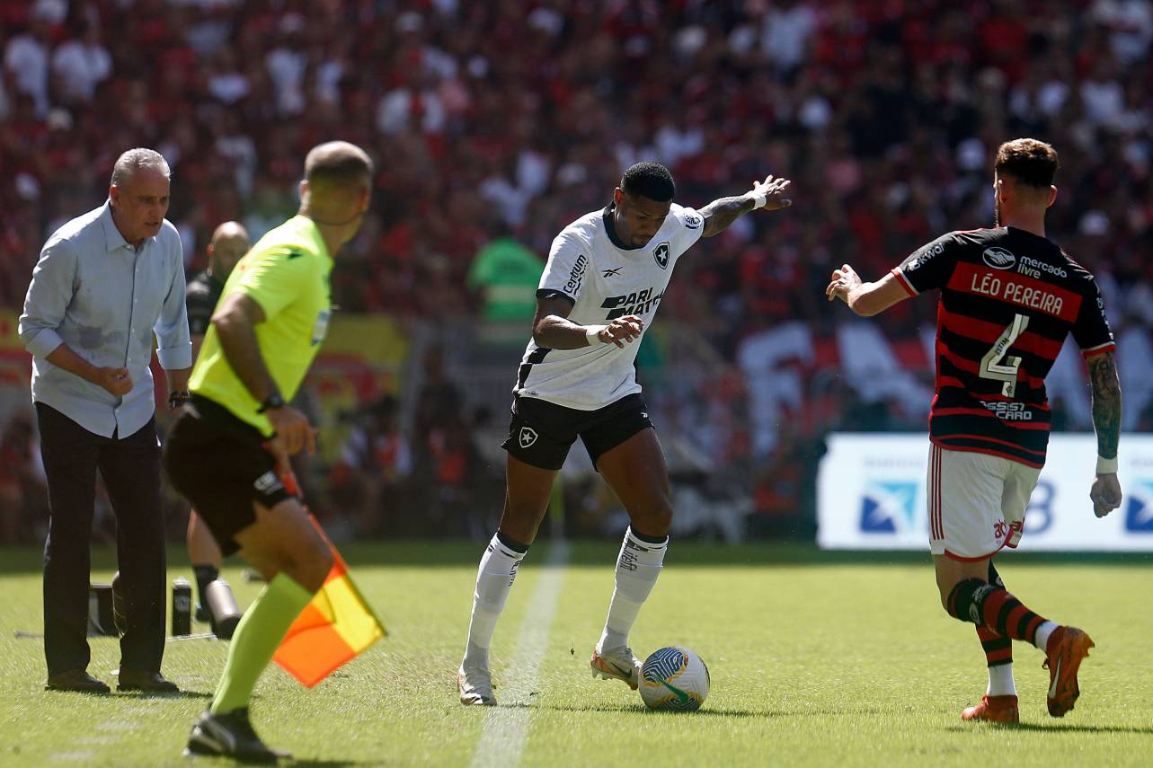 O Botafogo venceu o Flamengo pelo placar de 2x0. Foto: Vitor Silva/Botafogo