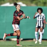 Cristiane foi o destaque na vitória do Flamengo sobre o Santos (Foto: Staff Images/Conmebol)