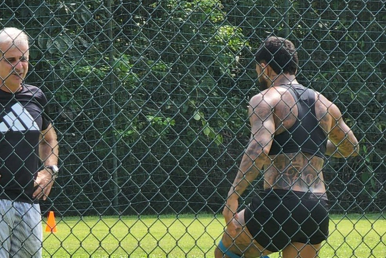 Gabigol em treino