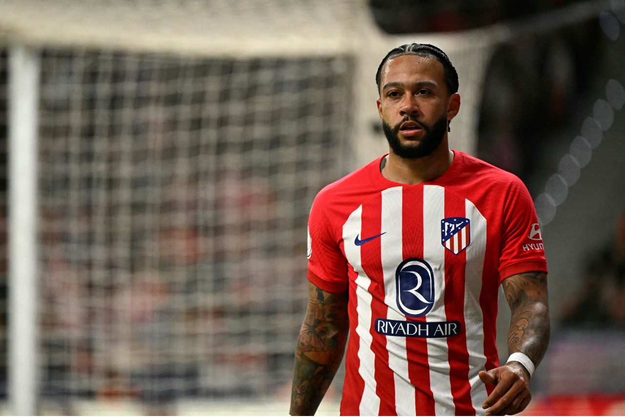 Memphis Depay, atacante do Atlético de Madrid (Foto: Javier Soriano/AFP)