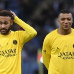 Neymar e Mbappé atuaram juntos no PSG (Foto: Franck Fife/AFP)