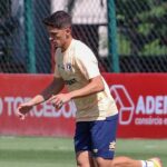 Pablo Maia se machucou durante um treino antes do clássico. Foto: Divulgação/São Paulo