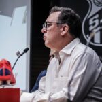 Presidente do Santos está confiante em um desfecho positivo. Foto: Guilherme Greghi/ Santos