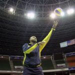 Treinador Anderson Rodrigues, da Seleção Brasileira de Vôlei Sub-21