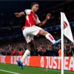 Gabriel Jesus comemora gol pelo Arsenal