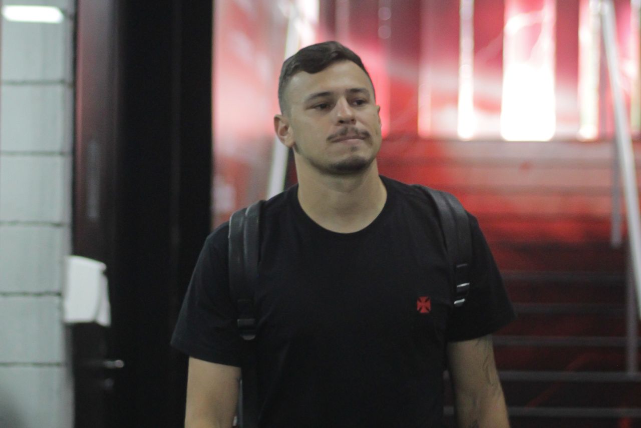 Hugo Moura antes de derrota do Vasco