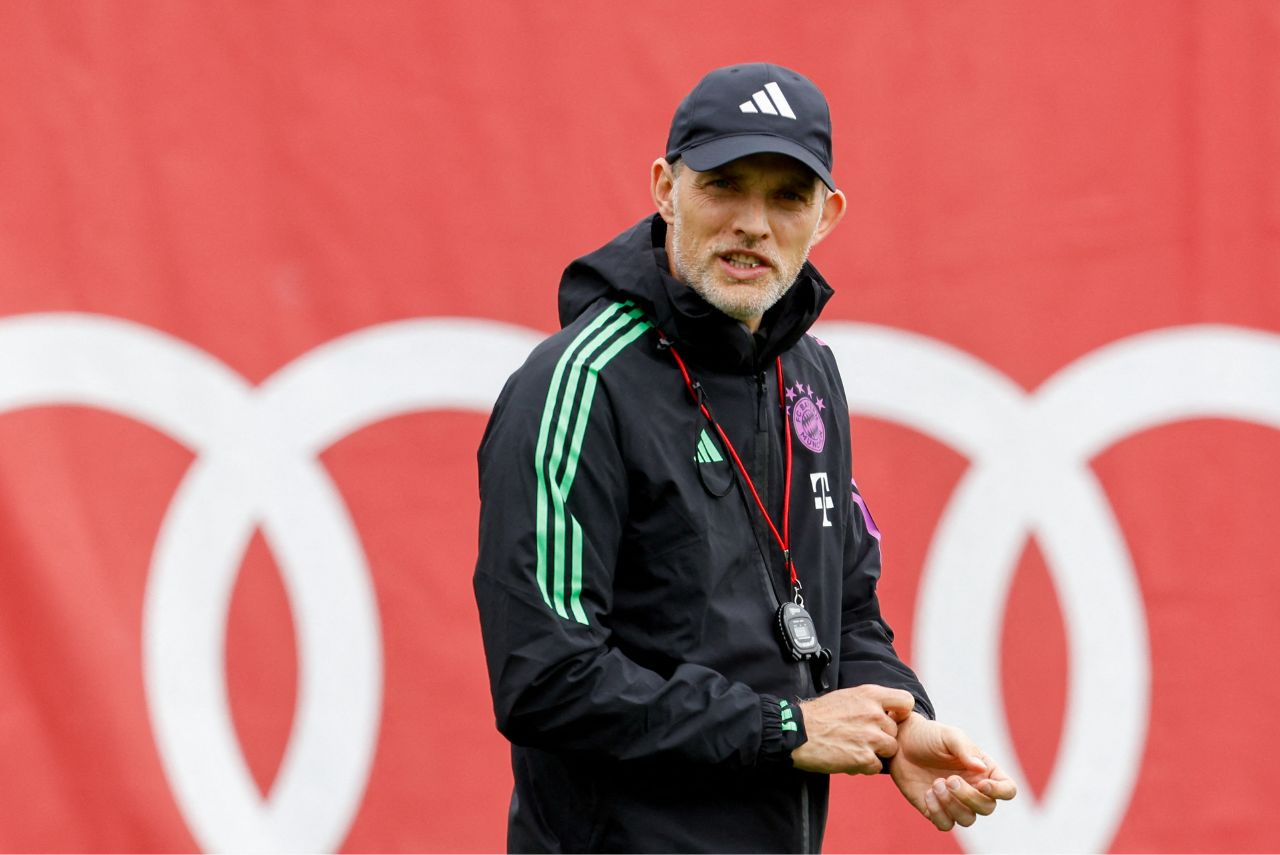 Tuchel em treino do Bayern