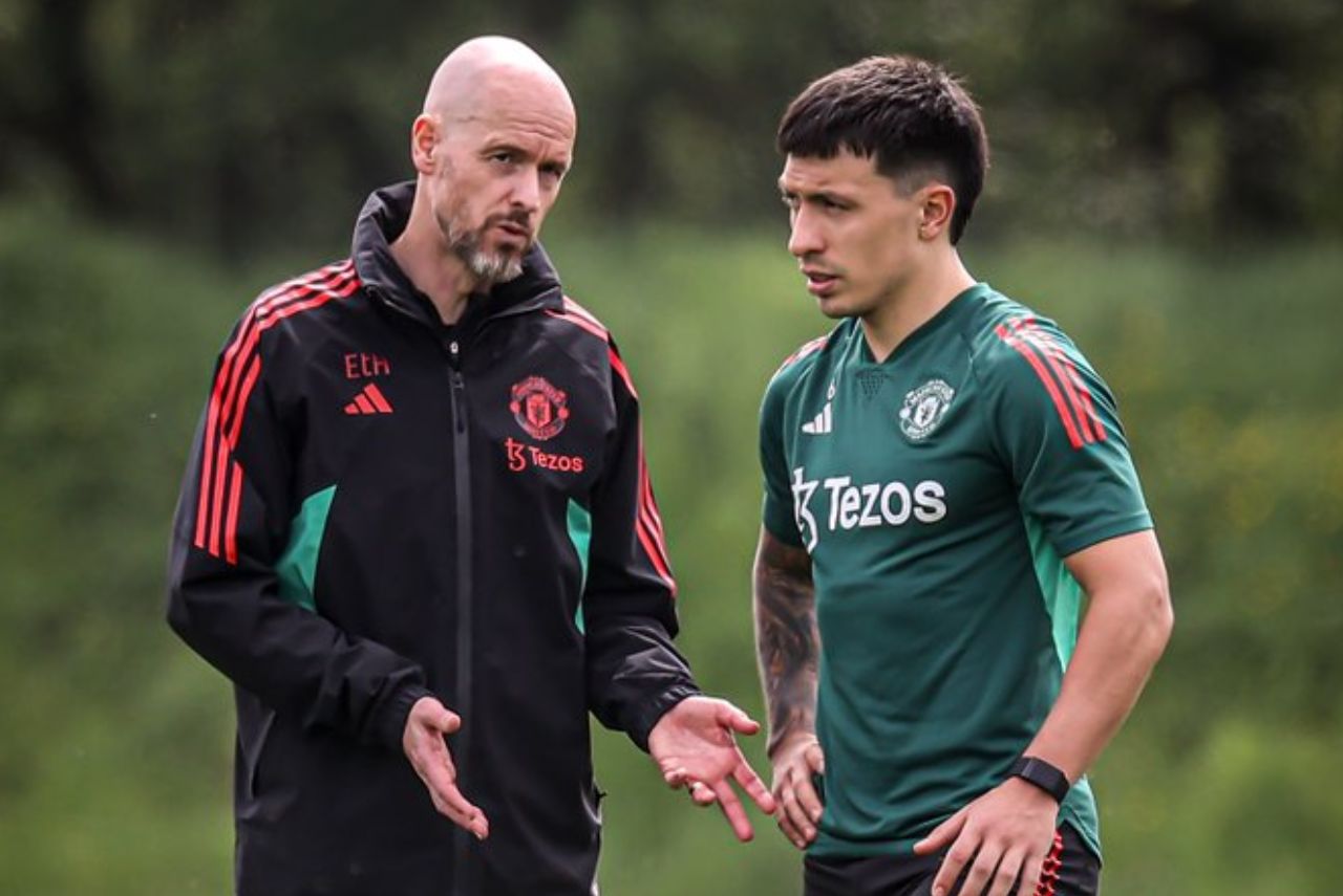 Técnico e zagueiro do Manchester United