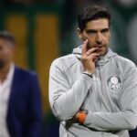 Abel Ferreira durante vitória do Palmeiras