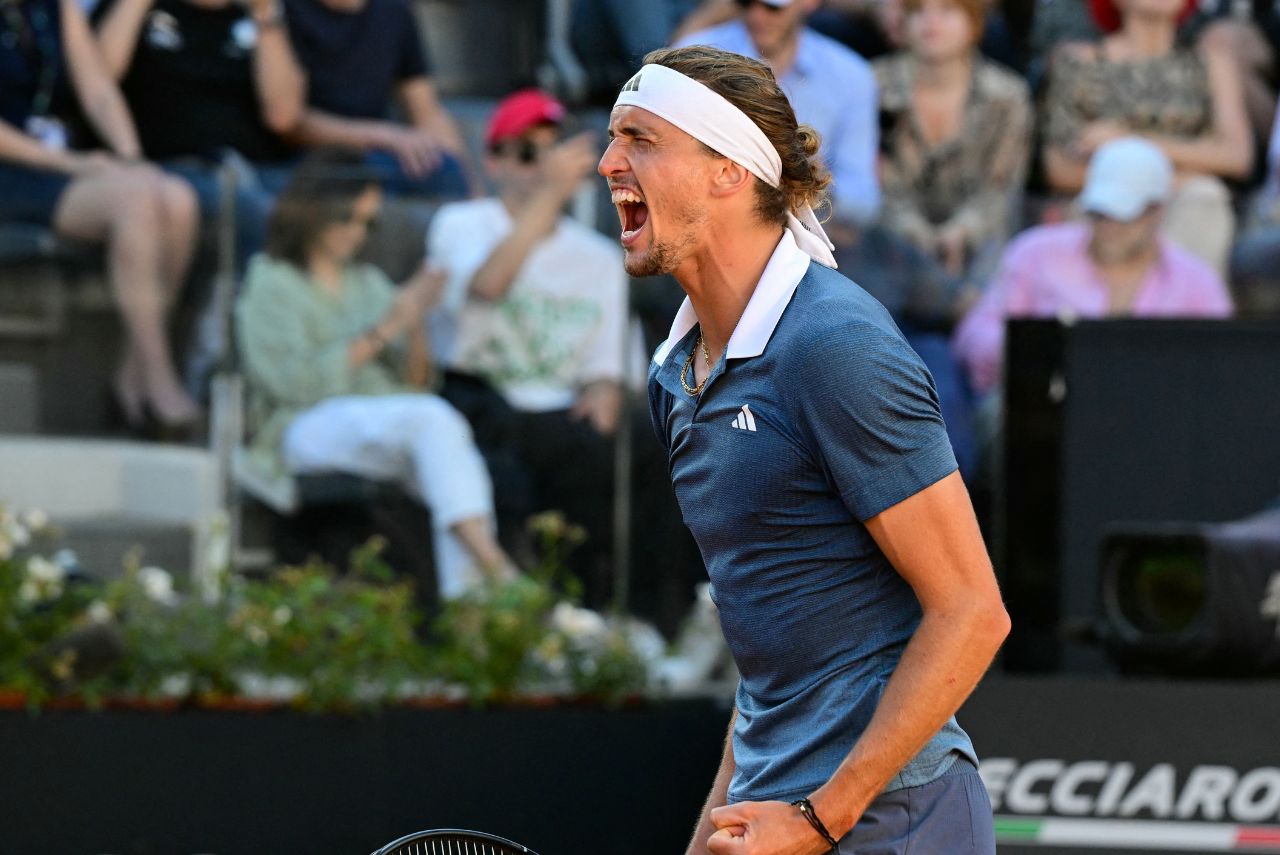 Alemão Zverev disputará final em Roma
