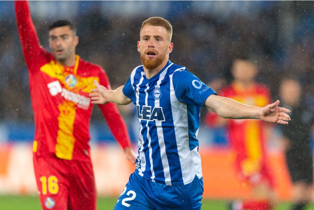 Vicente marcou o único gol do Alavés na partida