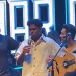 Endrick em festa de despedida do Palmeiras