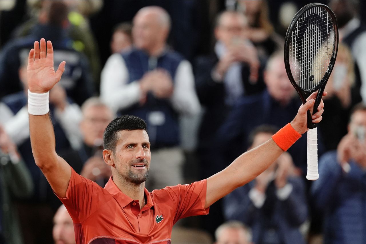 Djokovic comemora nova vitória