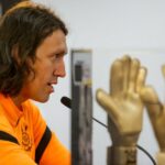 Goleiro Cássio Ramos em entrevista coletiva no Corinthians em 2022