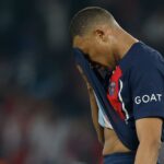 Mbappé em eliminação do PSG