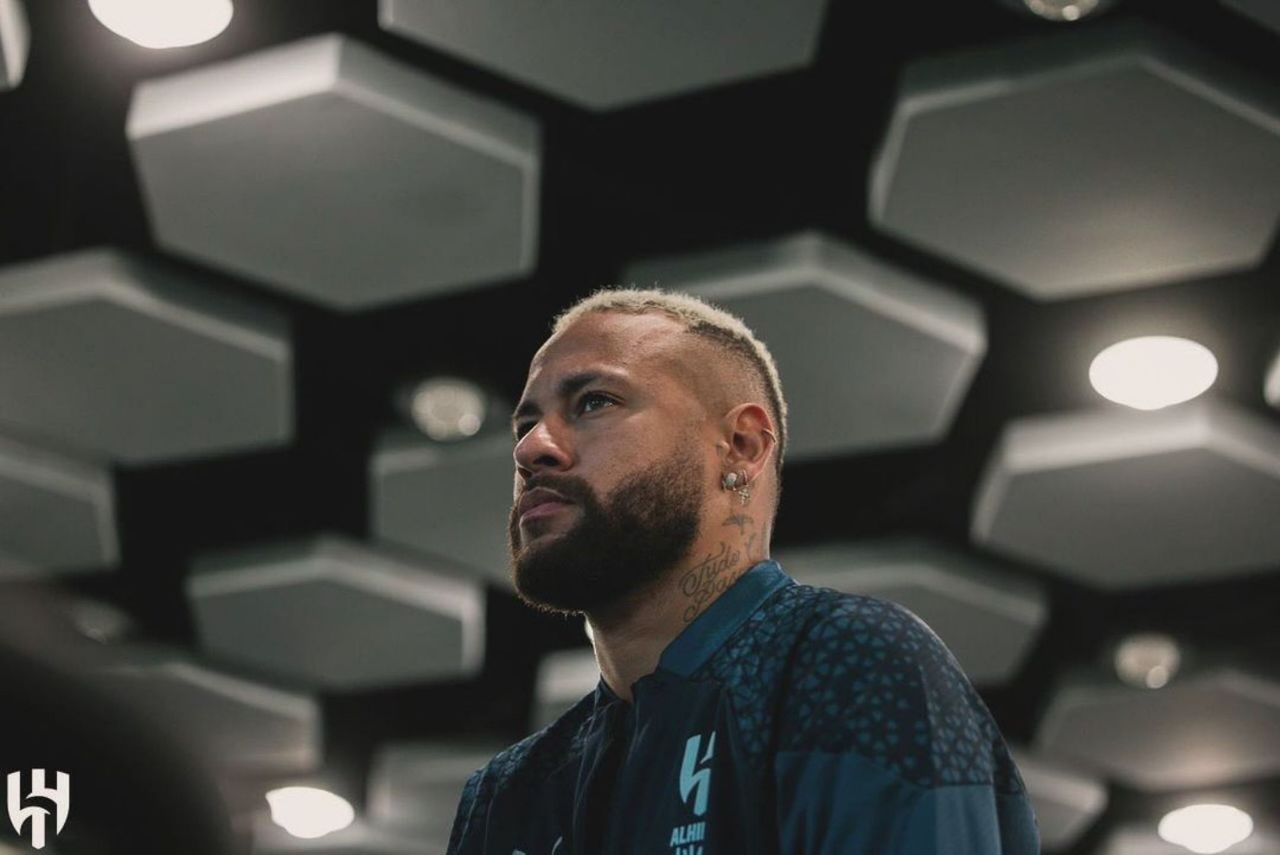 Neymar em treino do Al-Hilal