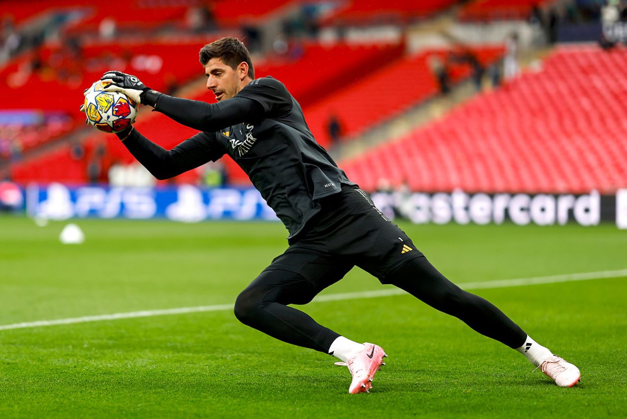 Courtois foi o escolhido por Ancelotti para defender a meta do Real Madrid na final