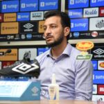 Executivo Edu Dracena, do Cruzeiro, em entrevista pelo Santos em 2022