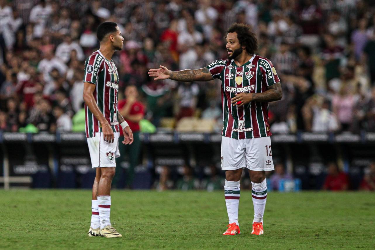 Marcelo abriu o caminho para a vitória do Fluminense. Foto: Lucas Merçon/Fluminense