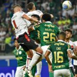 Lance do jogo Palmeiras x Botafogo-SP na Copa do Brasil 2023