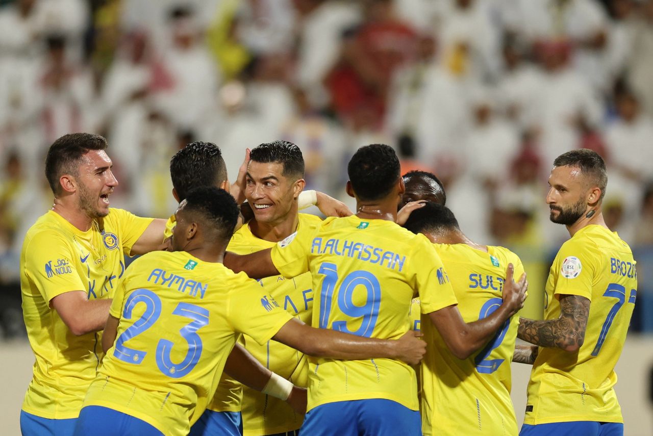 Al-Nassr venceu o Al-Akhdoud pelo Campeonato Saudita (Foto: Reprodução)