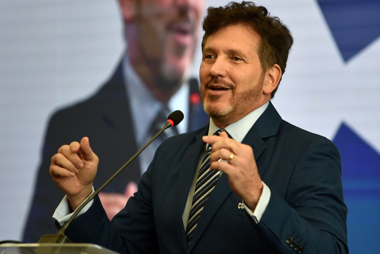 Alejandro Domínguez, presidente da Conmebol (Foto: Norberto Duarte/AFP)
