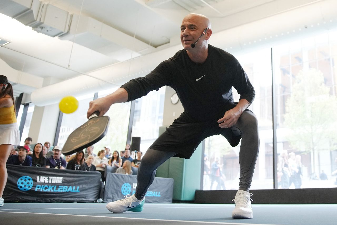 Ex-tenista estadunidense Andre Agassi (Foto: Mike Stobe/Getty Images via AFP)