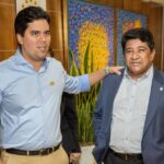 André Fufuca, ministro do Esporte, e Ednaldo Rodrigues, presidente da CBF (Foto: Lesley Ribeiro/CBF)