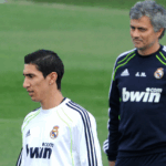 Alvos do Besiktas, Di María e Mourinho estiveram juntos no Real Madrid (Foto: Dominique Faget/AFP)