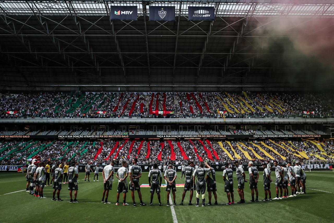 Atlético-MG realizou treino solidário na Arena MRV (Foto: Pedro Souza/CAM)