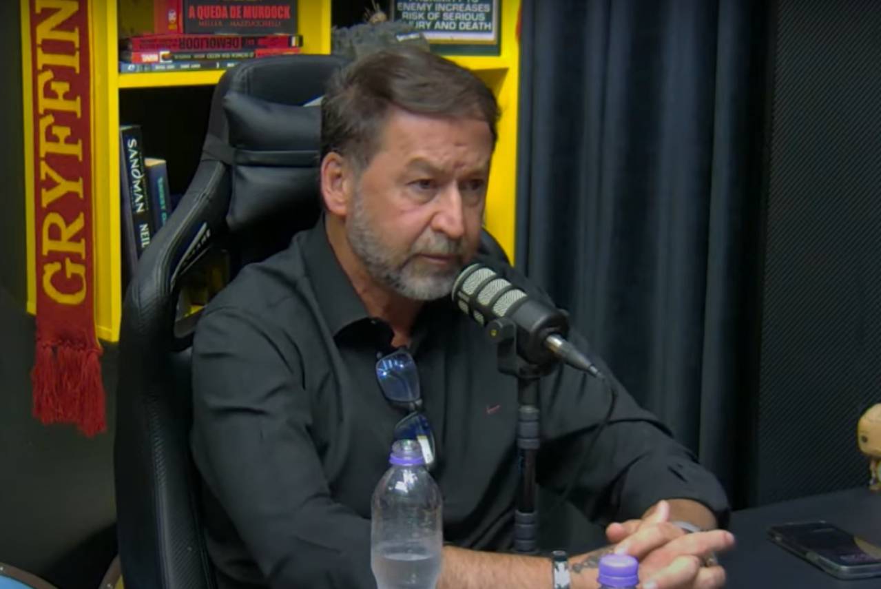 Presidente do Corinthians durante entrevista nesta quinta-feira (23). Foto: Reprodução/Youtube