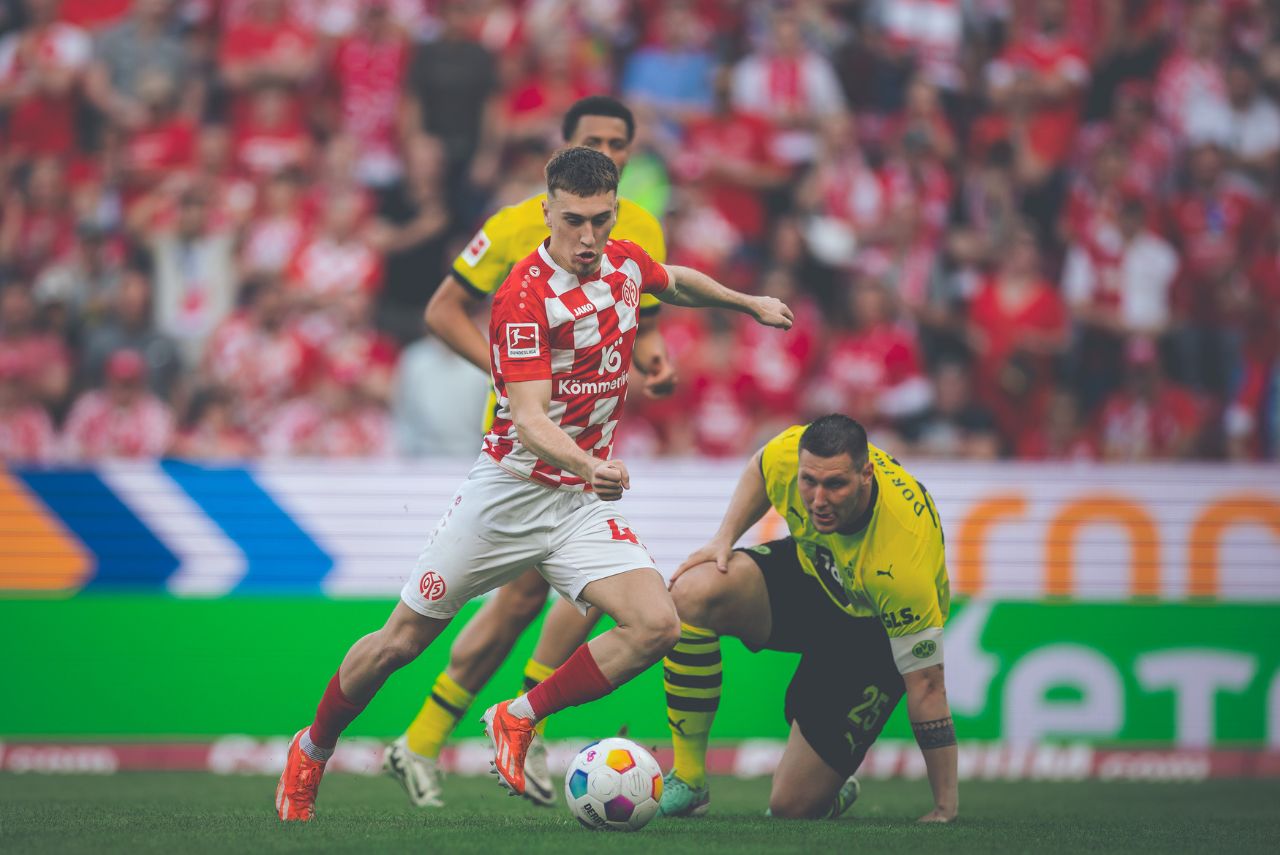 Mainz venceu o Borussia Dortmund pelo Campeonato Alemão (Foto: Reprodução)